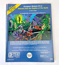 Vintage 1981 AD&D Module D1-2 Descent Depths of Earth TSR 9059 Complete picture