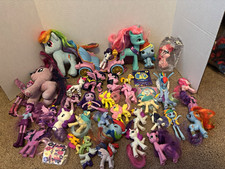 Hasbro My Little Pony Mixed Lot Figures Rainbow Dash Rarity w/ Accessories 30+ picture