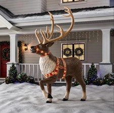 Home Accents 8.5ft Giant Size LED Towering Reindeer Christmas Decor NEW IN BOX picture