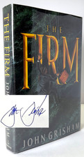 The Firm SIGNED by John Grisham 1991 HCDJ 1st edition 1st printing in Mylar picture