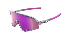 100% SLENDALE Polished Translucent Grey Purple Multilayer Mirror Lens Sunglasses picture