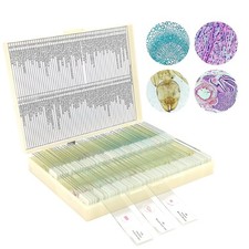 120 Microscope Slides with Specimens for Kids and Adults, Prepared Slides for Mi picture