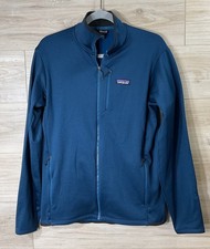 Patagonia R1 Daily Jacket Full Zip Black Fleece Lined Logo Stretch Mens M picture