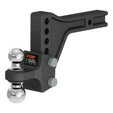 CURT Adjustable Trailer Hitch Ball Mount w/ Dual Ball, 2