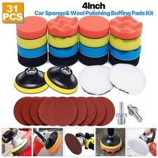 31PCS Foam Drill Polishing Pads Kit Car Hub Waxing Buffing Wheel Polisher 4