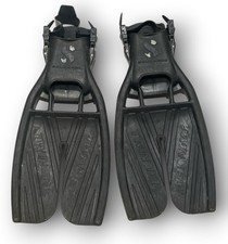 Scubapro Twin Jet Max Split Fins Medium Open Heel Black Dive Fins Made in U.S.A picture