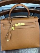 Hermes Kelly 28 Sellier Brown Etoupe Gold Hardware Z Stamp 2021 picture
