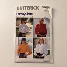 VTG 90s Butterick 5060 Family Circle Classic Shirt Pattern Bust 34-38 Sz 12-16 picture