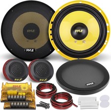Pyle 2 Way Custom Component Speaker System - 6.5” 400 Watt, with Electroplated P picture