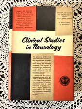 SALE  1st/Clinical Studies in Neurology – Parker, 1956 gorgeous with DJ picture