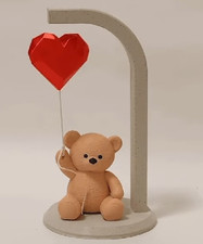 Teddy Bear with rotating Heart Balloon picture