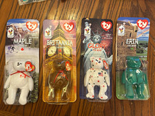Ty Teenie Beanies McDonald's Lot of 4 Maple Britannia Glory Erin 2000 picture