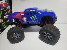 OG .15 Traxxas Tmaxx 4 Wheel Steer Neat Runs Used Nitro Truck picture