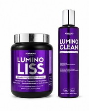 Lumino Liss 1kg + Lumino Clean 300ml Kit Alisado Sin Formol Adriano Cosmético picture