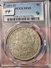 1891-O $1 Morgan Silver Dollar PCGS XF 45 picture