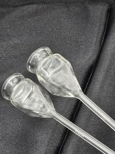 Lot of 2 Vintage PYREX 6440 Thistle Tube Funnels 14