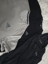Set of 3 Shirts 2 Adidas Climalite And 1 Under Armor Threadborne Hood picture