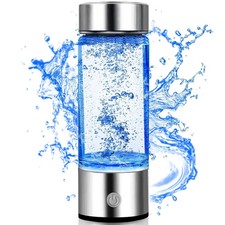 Rechargeable Hydro Health Hydrogen Water Bottle, Portable Glass Hydrohealth H... picture