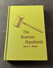 The Hearsay Handbook David F. Binder Hardcover 1975 Vintage Rare  picture
