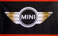 MINI COOPER BLK 3X5 POLY FLAG picture