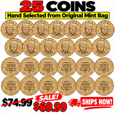 2026 Trump $1 Dollar 25 Coin Roll ChBU from Original Bag Ships Now picture