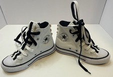 Converse Chuck Taylor All Star High Top Lace-Up Canvas Sneakers White/Black picture