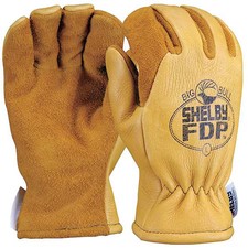 Shelby 5282G S Firefighters Gloves, S, Lthr, Pr picture