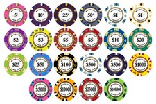 900 Monte Carlo Smooth 14 Gram Clay Poker Chips Pick Your Chips The Poker Store picture