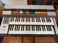 Farfisa VIP-233 Organ 1970s Gray Fair Working Condition picture