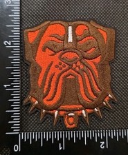 CLEVELAND BROWNS NFL FOOTBALL IRON ON EMBROIDERED PATCH SAME AS PHOTOS picture