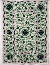 Suzani Wall Hanging, Suzani Bedspread , Festival Boho Home Décor , Home & Living picture