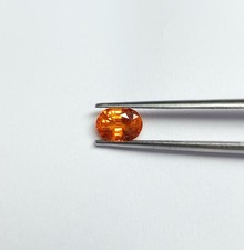 1.45crt Orange Sapphire Oval heated Certified Loose Gemstone picture