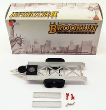 Brooklin Models 1/43 Scale Model BRK109 - Car Trailer Twin Axle - Silver picture