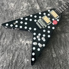 V Randy Rhoads Polka White Dot Electric Guitar guitar tremolo bridge US Stock picture