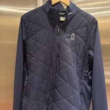 Kjus Release 1/2 Zip Pullover Mens 52 L Blue Quilted Golf Performance Daou Logo picture