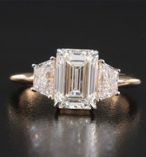 14K 2.84 CTW Lab Grown Ring With IGI Report picture