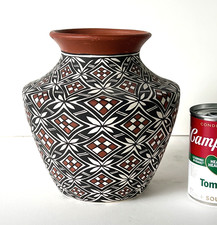 Large Acoma Pottery Pot Signed R. Torivio picture