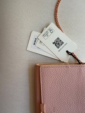 Ted Baker- Suzette- Double Zip Pebbled Leather Xbody Bag- Dusky Pink- NWT- $99 picture