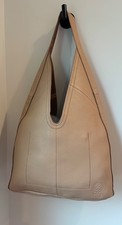 Vince Camuto leather hobo bag beige new without tags picture