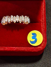 Lot 10 Fine Silver Natural Gemstone Rings Size 7 Prong Set 12mm picture