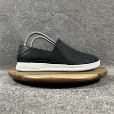 Kuru Roam Atla Womens Size 8.5 Black White Leather Casual Walking Slip-On Shoes picture