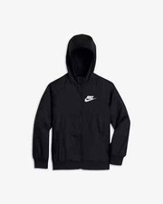 NEW Boys Nike Sportswear Windrunner 850443-011 Black/White Size L picture