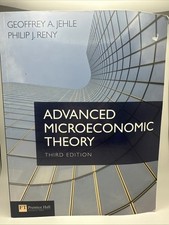 Advanced Microeconomic Theory by Geoffrey Jehle and Philip Reny (2010, Trade... picture