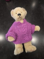 VTG 1997 Ganz Cottage Collectibles DAPHNE Teddy Bear Mary Holstad Purple Sweater picture