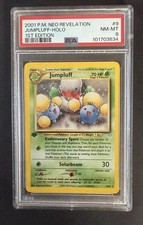 2001 POKEMON NEO REVELATION 1ST EDITION #9 JUMPLUFF-HOLO PSA 8 SWIRL 💫 picture