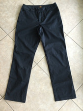 Lee Women's Wrinkle Free Black Straight Leg Pants 30x30 Size 8 Medium picture