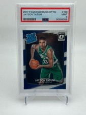 2017-18 Panini Donruss Optic Jayson Tatum #198 Rated Rookie RC PSA 9 MINT picture