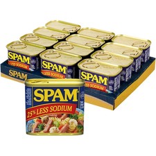 SPAM Less Sodium 12 Oz Pack Of 12 , Fast Delivery picture