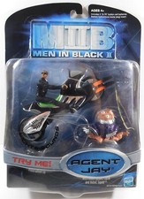 2002 Hasbro Men in Black 2 AGENT JAY with Alien Pursuit Cycle, Action Fig. New picture