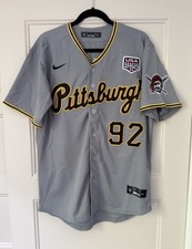 Mac Miller Most Dope #92 Pittsburgh Pirates Grey Jersey Custom Size M picture